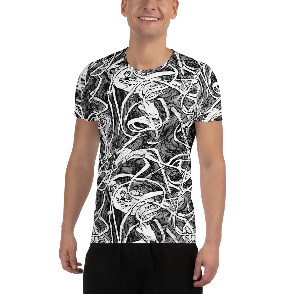Inkstorm Flow on Men's Athletic T-Shirt — Front