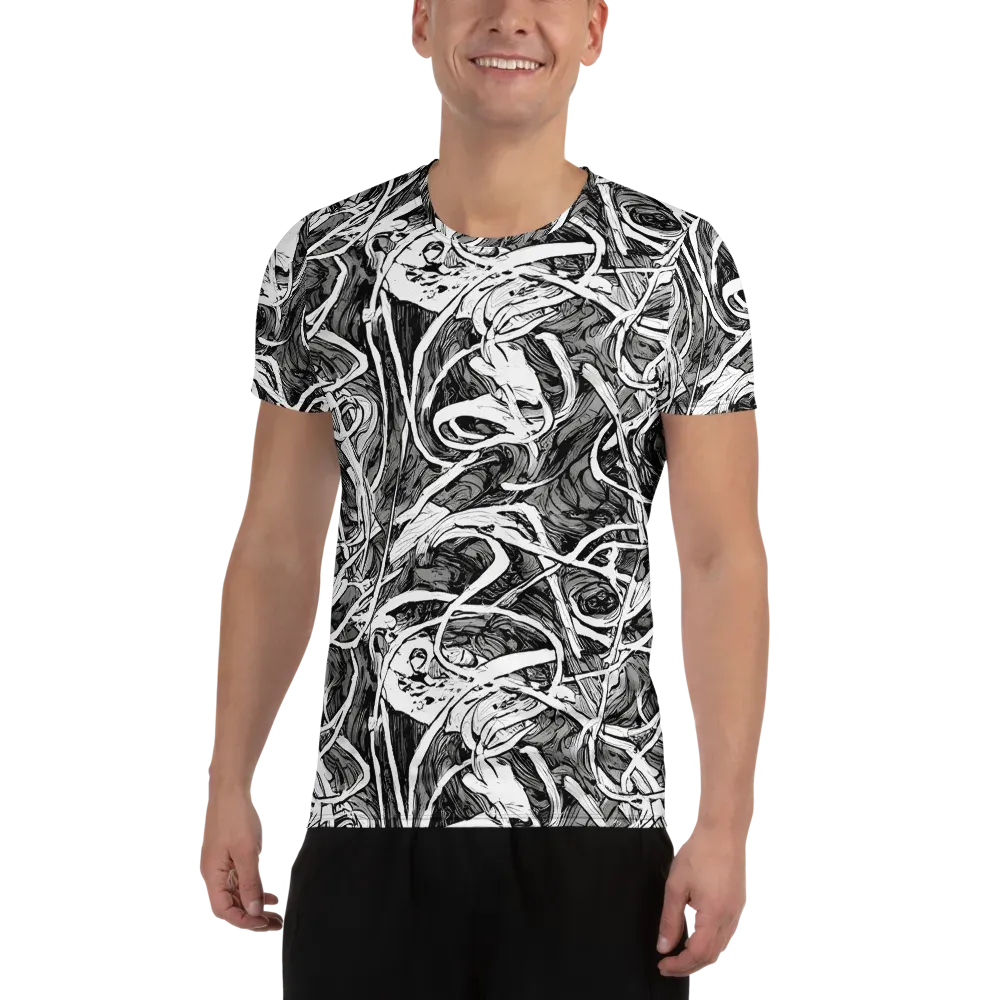 Inkstorm Flow on Men's Athletic T-Shirt — Front