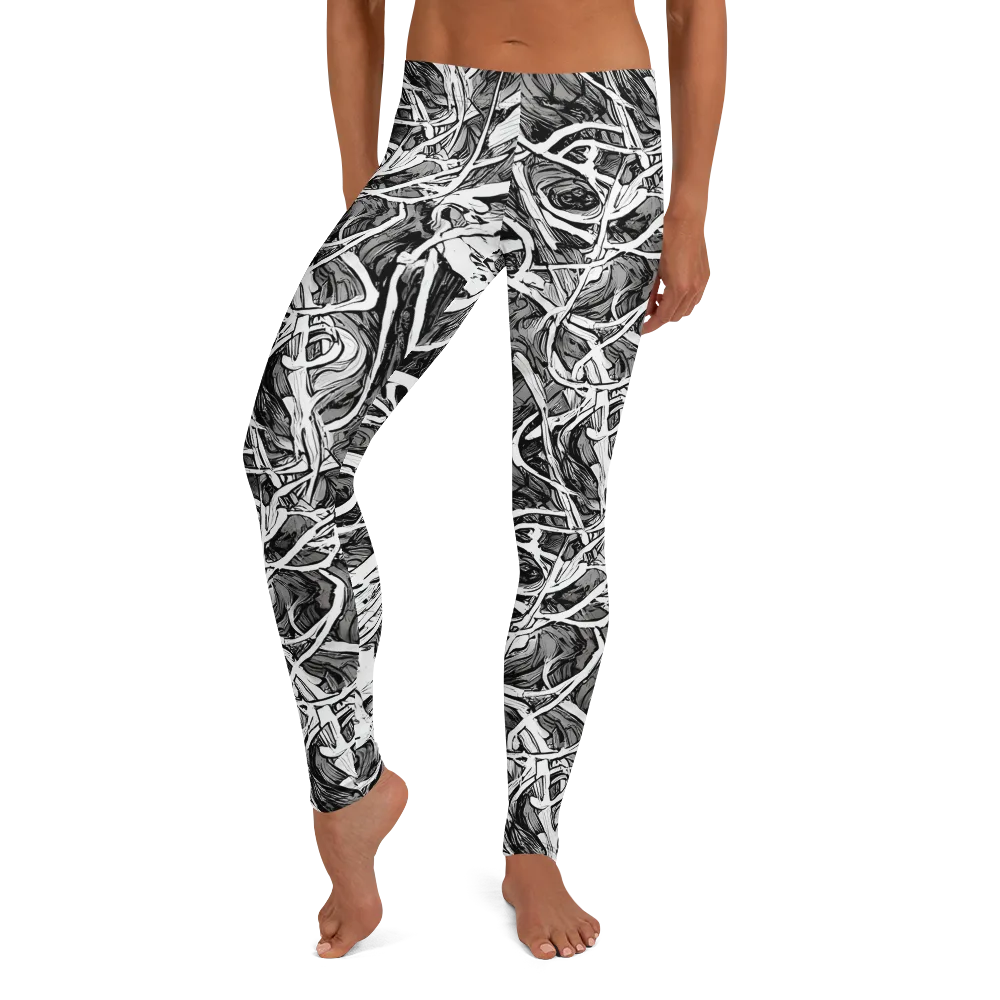 Inkstorm Flow on Leggings — Front