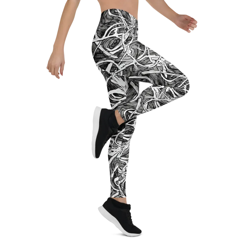 Inkstorm Flow on Leggings — Right