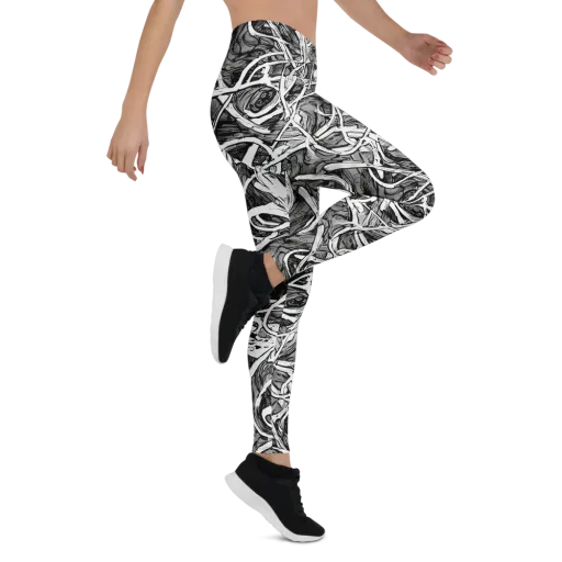 Inkstorm Flow on a Leggings