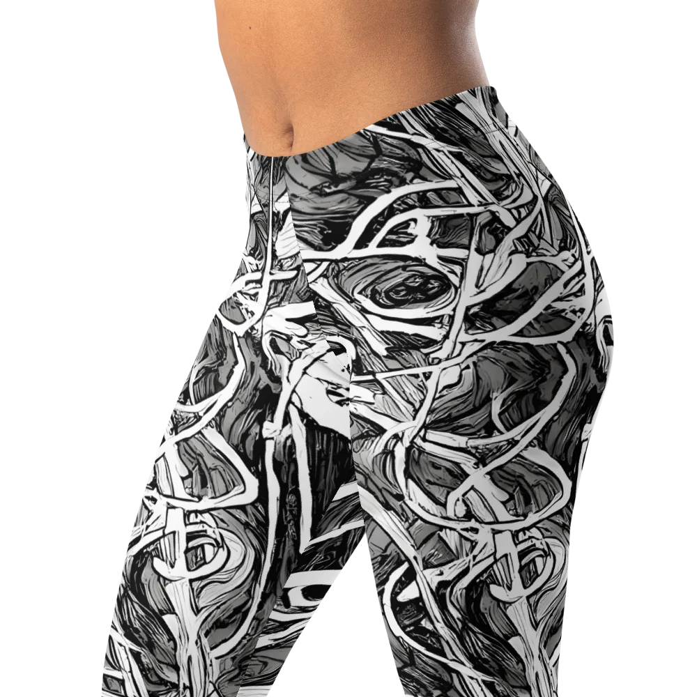 Inkstorm Flow on Leggings — Left Front