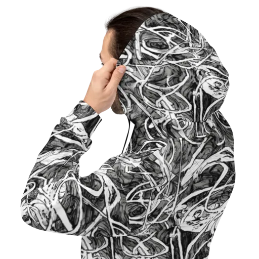 Inkstorm Flow on a Hoodie