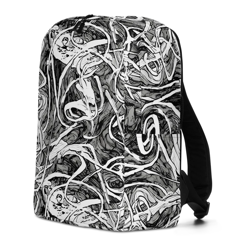 Inkstorm Flow on Minimalist Backpack — Left