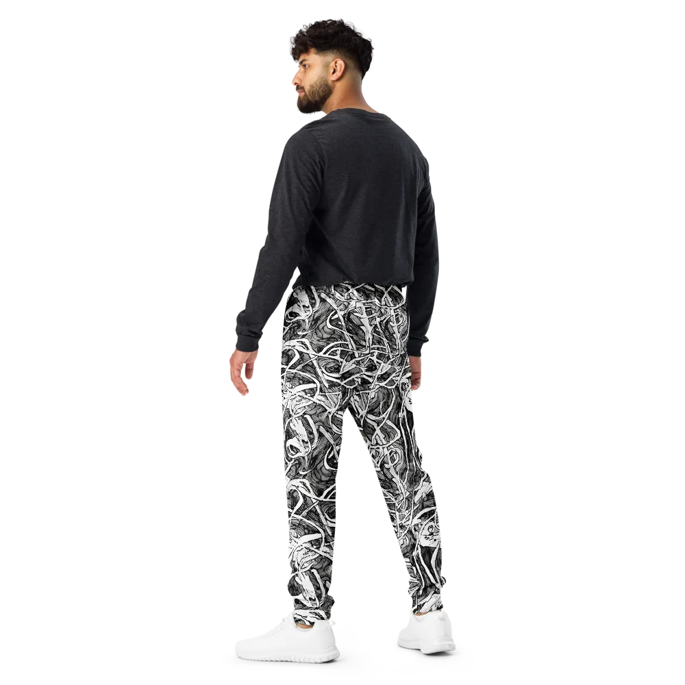 Inkstorm Flow on Men's Joggers — Back