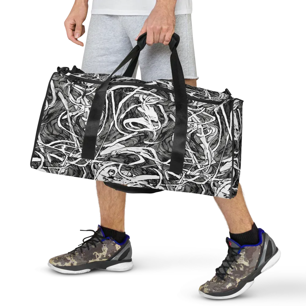 Inkstorm Flow on Duffle Bag — Front