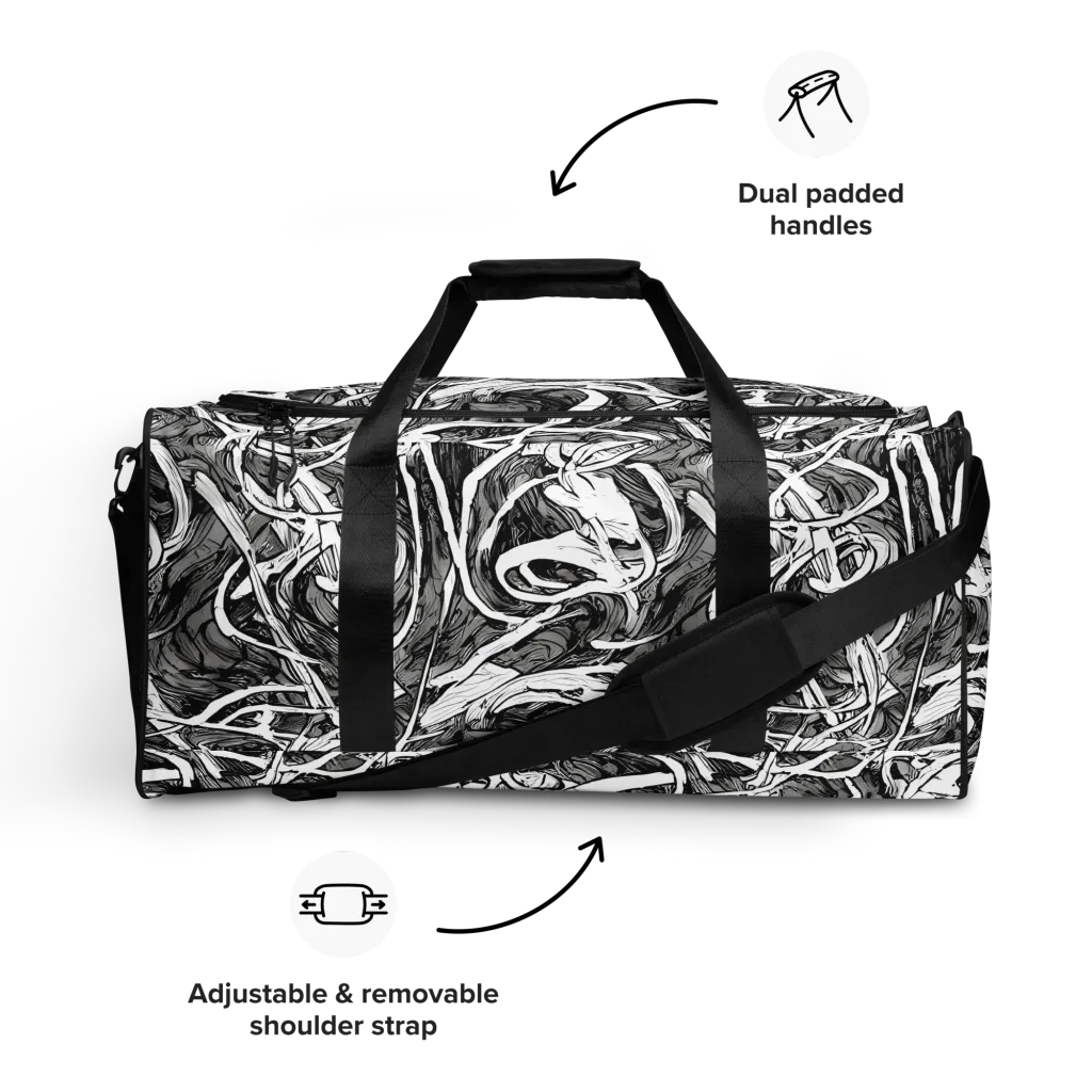 Inkstorm Flow on Duffle Bag — Front