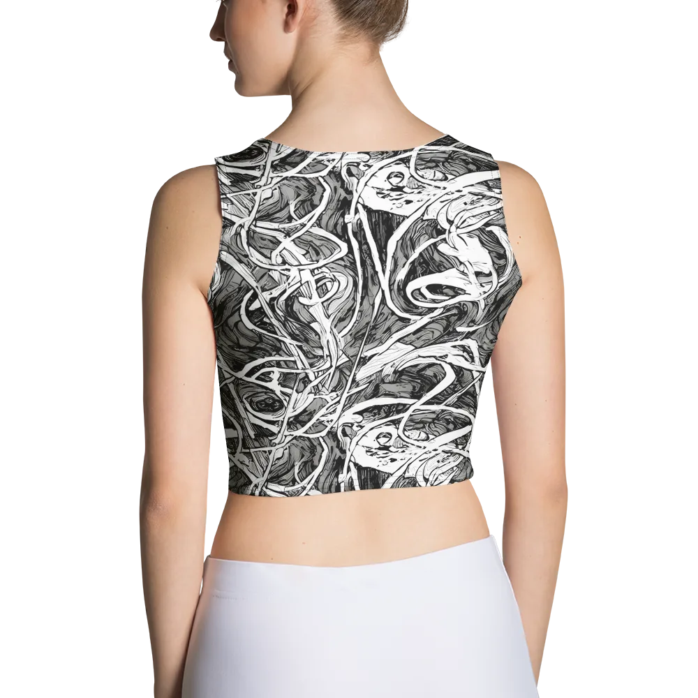 Inkstorm Flow on Crop Top — Back