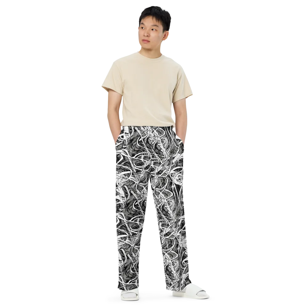 Inkstorm Flow on Wide-Leg Pants — Front