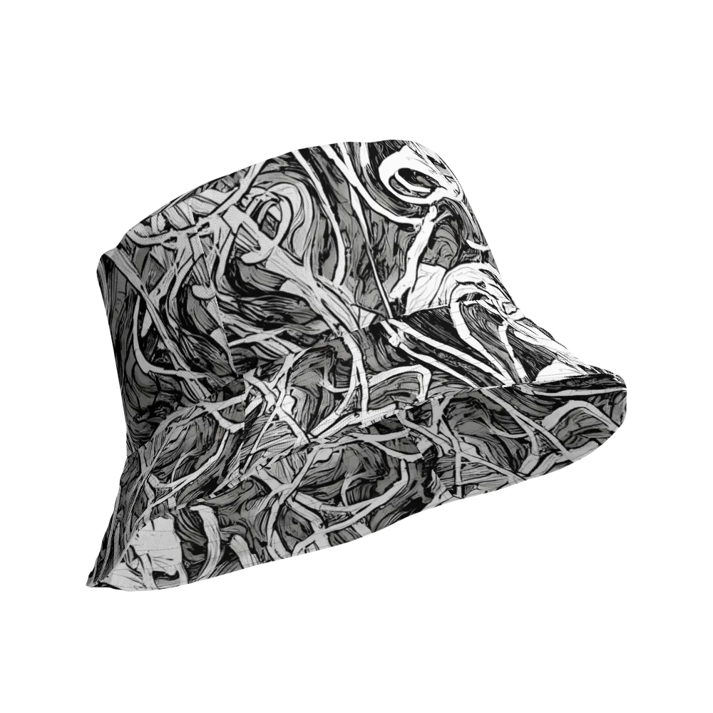 Inkstorm Flow on Reversible Bucket Hat — Product details Outside