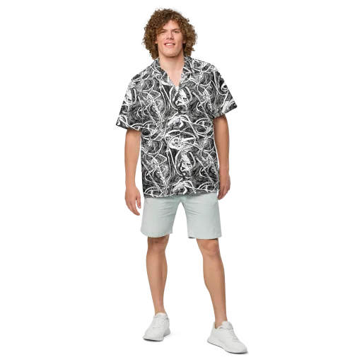 Inkstorm Flow on a Button Shirt
