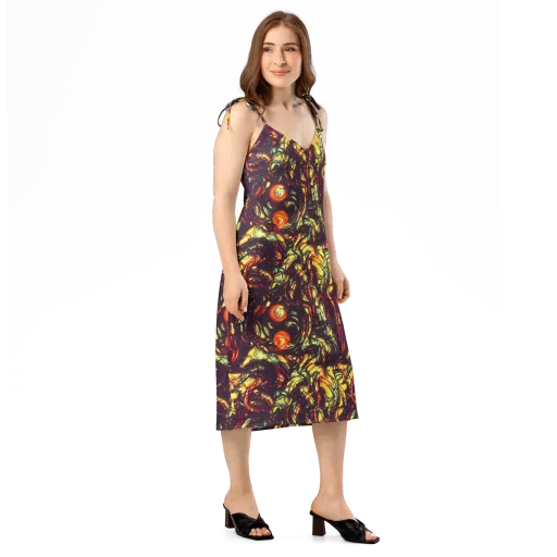 Cosmic Wildfire on a Slip Dress