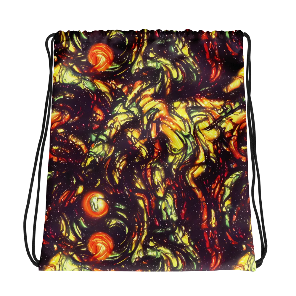Cosmic Wildfire on Drawstring Bag — Photo