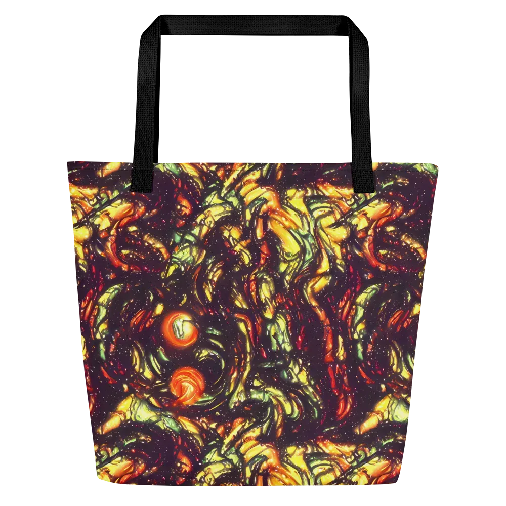 Cosmic Wildfire on Large Tote Bag W/ Pocket — Front