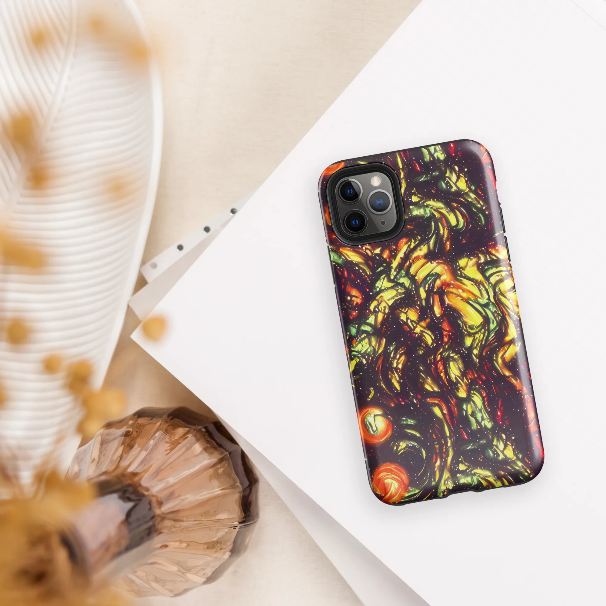 Cosmic Wildfire on Tough Case for iPhone® — Front