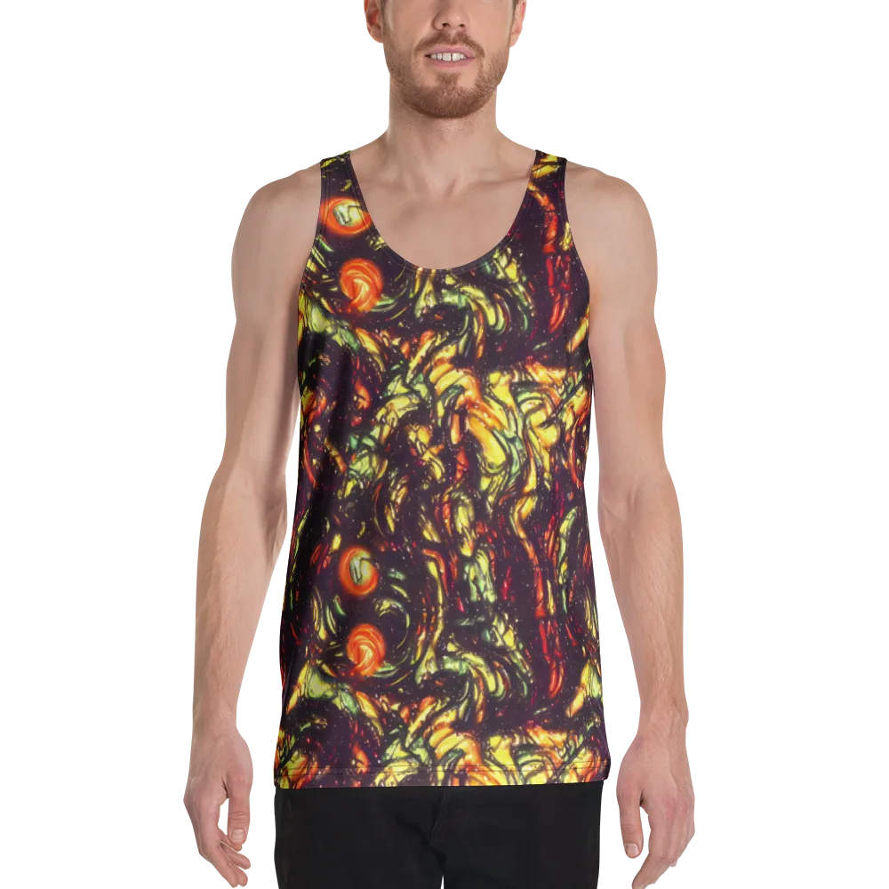 Cosmic Wildfire on Men's Tank Top — Front