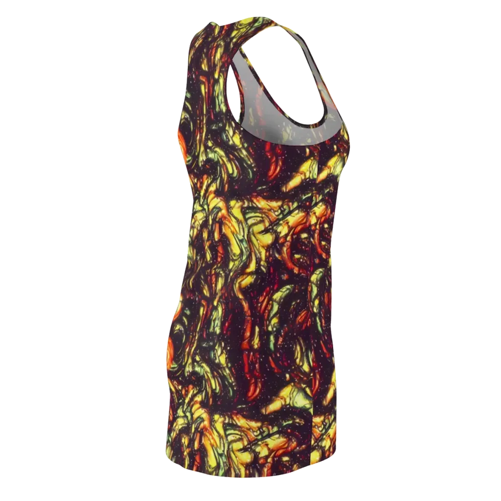 Cosmic Wildfire on Racerback Dress — Back Side