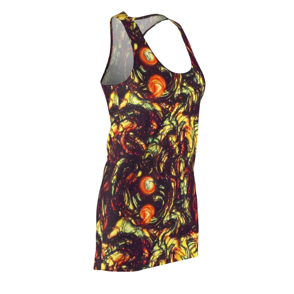 Cosmic Wildfire on Racerback Dress — Front Side