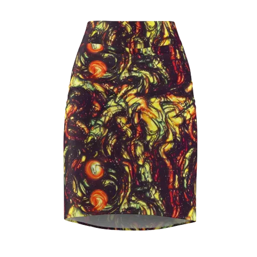 Cosmic Wildfire on a Pencil Skirt