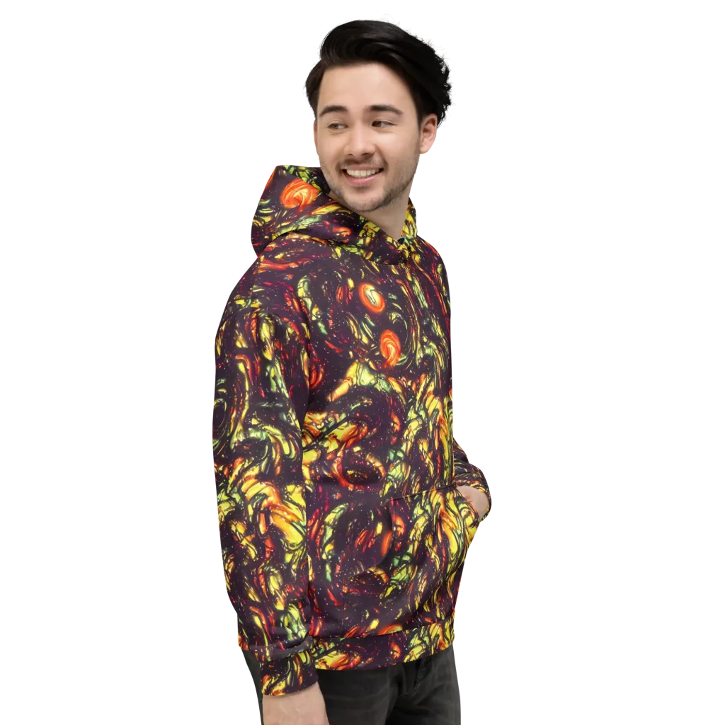 Cosmic Wildfire on Hoodie — Right