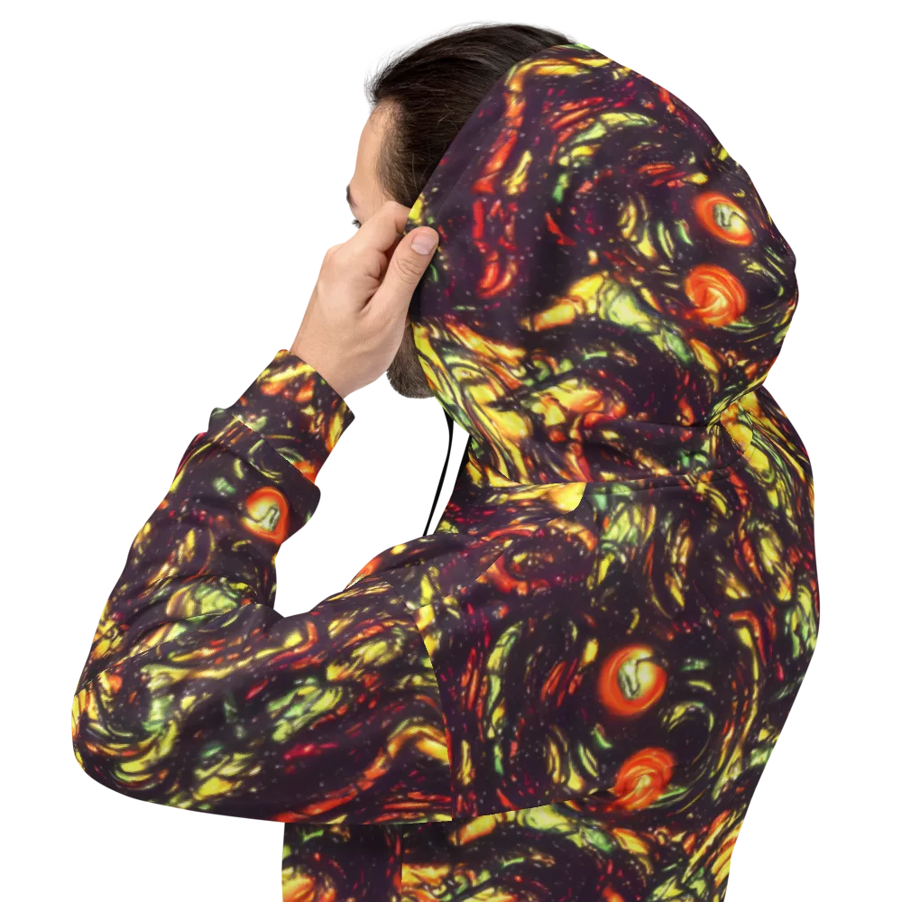 Cosmic Wildfire on Hoodie — Back