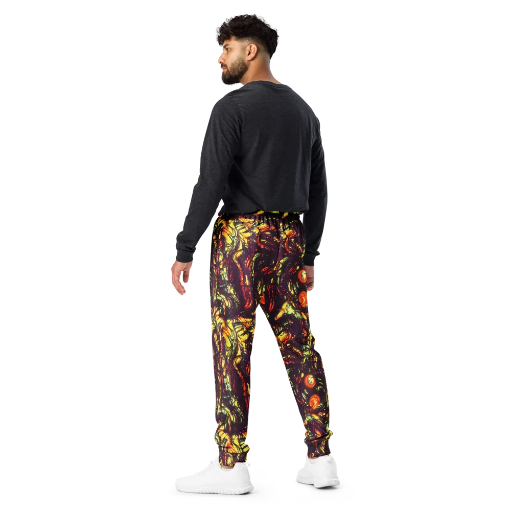 Cosmic Wildfire on Men's Joggers — Back