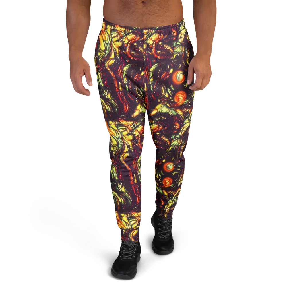 Cosmic Wildfire on Men's Joggers — Front