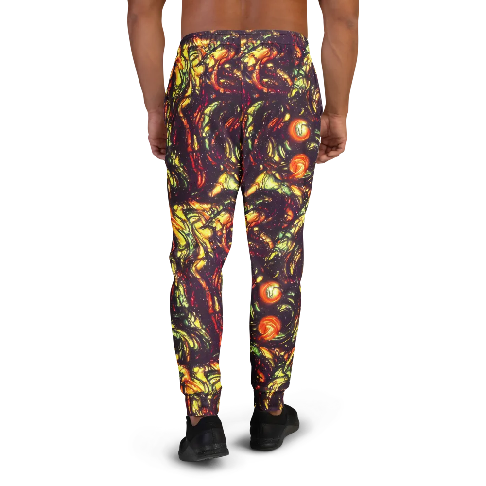 Cosmic Wildfire on Men's Joggers — Back