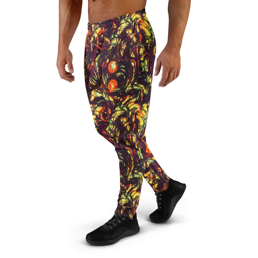 Cosmic Wildfire on Men's Joggers — Left