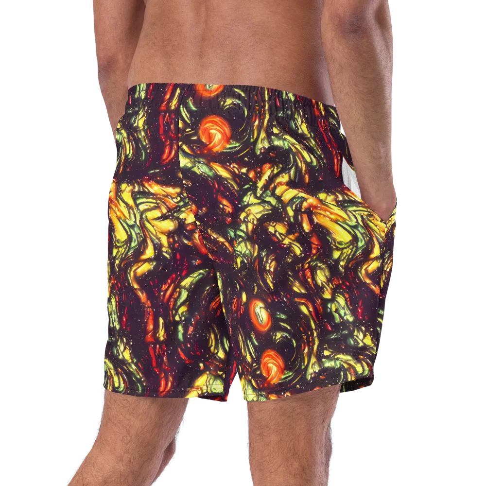 Cosmic Wildfire on Swim Trunks — Right Back