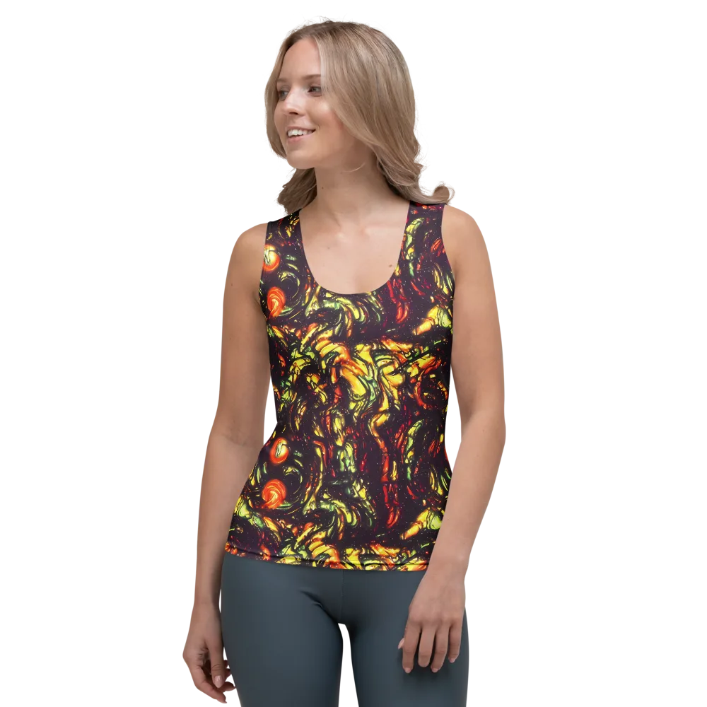 Cosmic Wildfire on Women's Tank Top — Front
