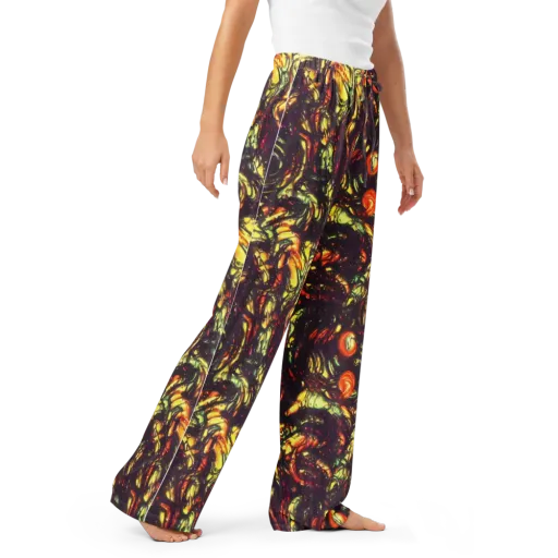 Cosmic Wildfire on a Women's Pajama Pants
