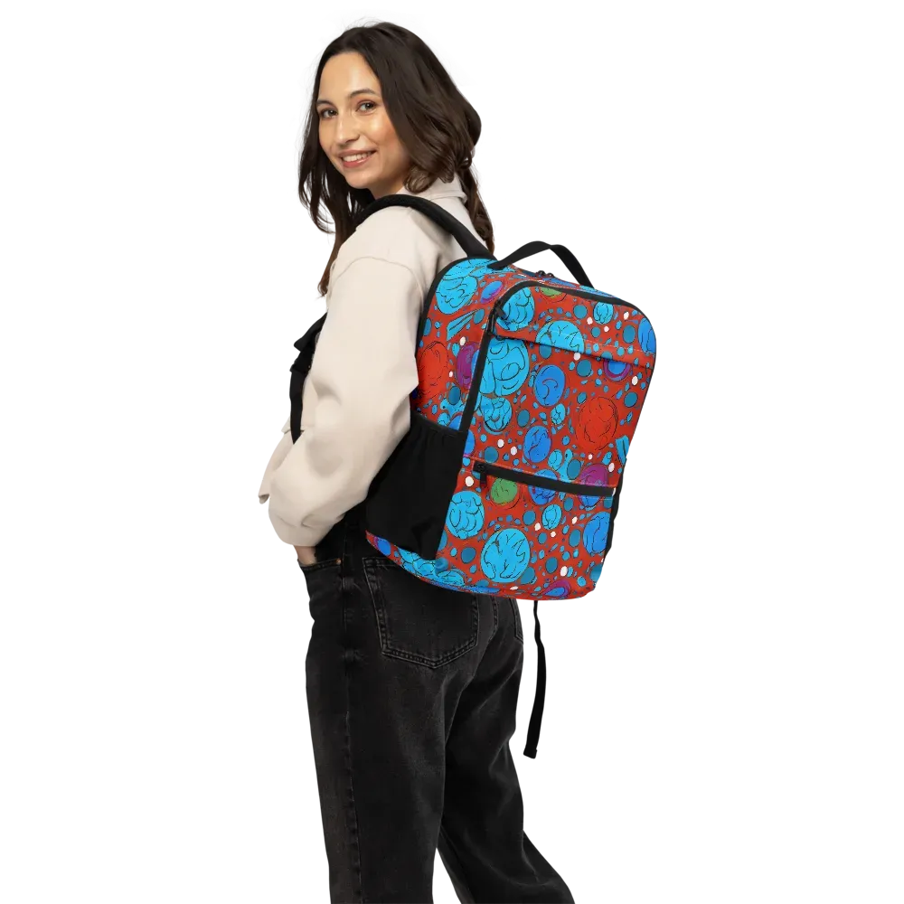 Scarlet Orbit on Utility Backpack — Back