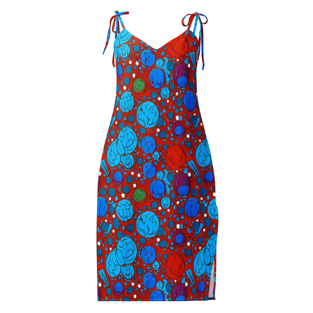Scarlet Orbit on Slip Dress — Front