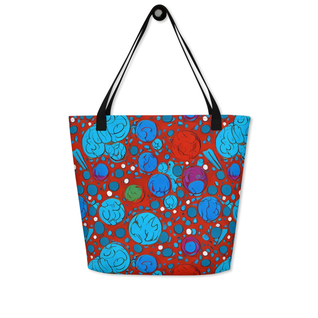 Scarlet Orbit on Large Tote Bag W/ Pocket — Front