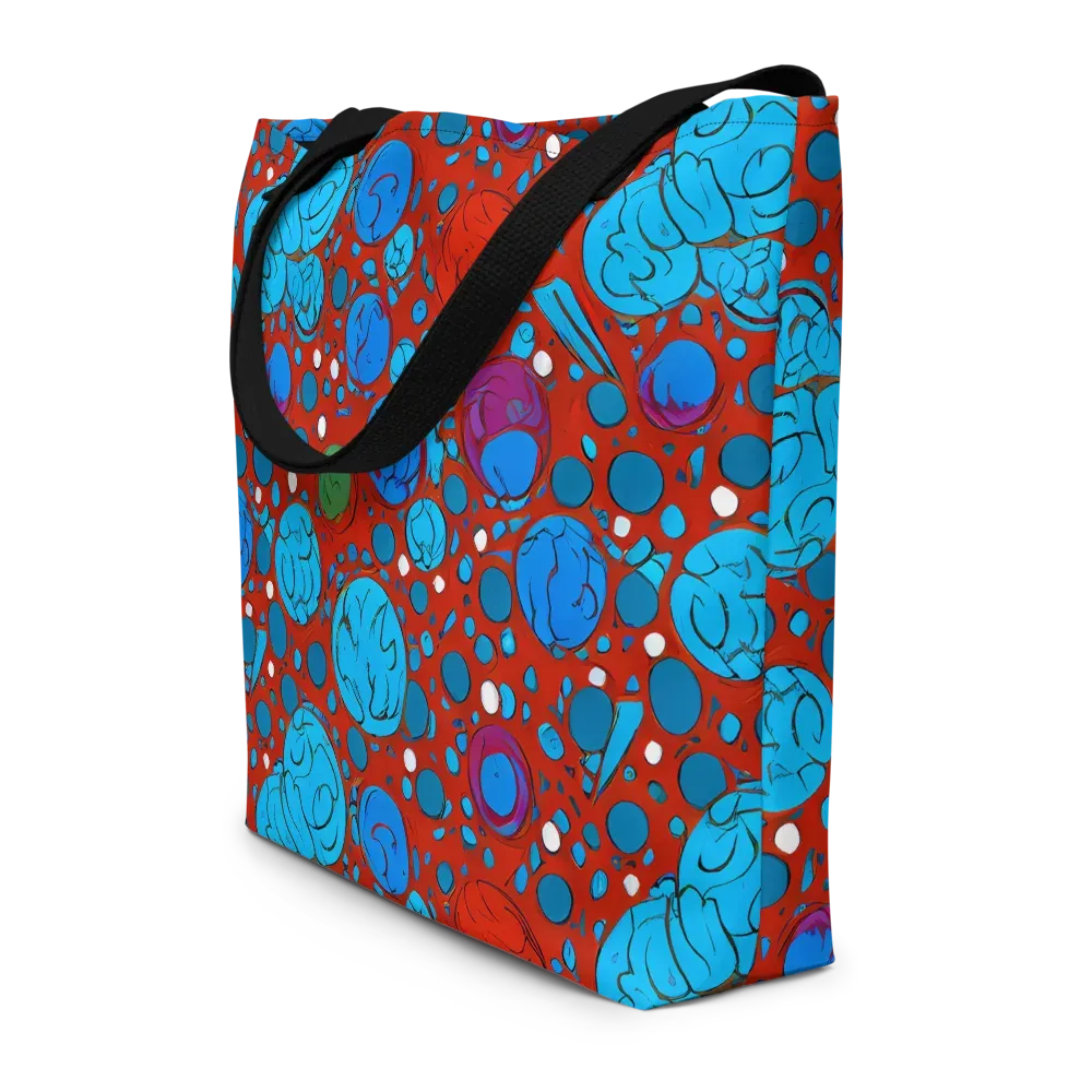Scarlet Orbit on Large Tote Bag W/ Pocket — Front