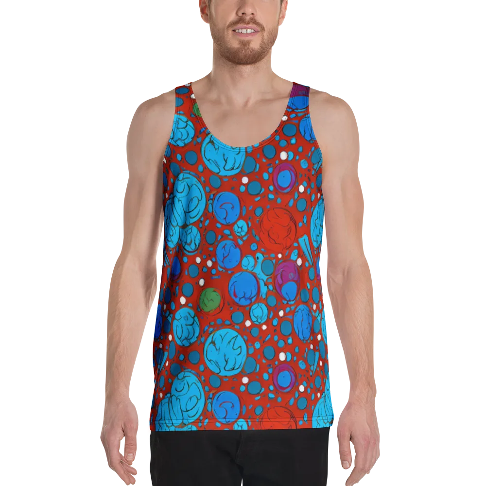 Scarlet Orbit on Men's Tank Top — Front