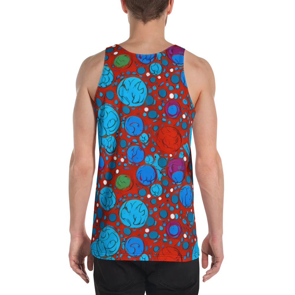 Scarlet Orbit on Men's Tank Top — Back