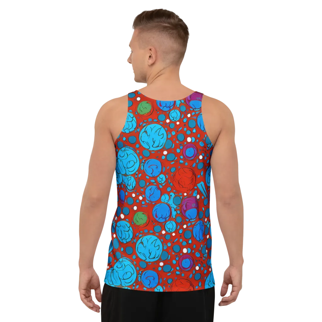 Scarlet Orbit on Men's Tank Top — Back