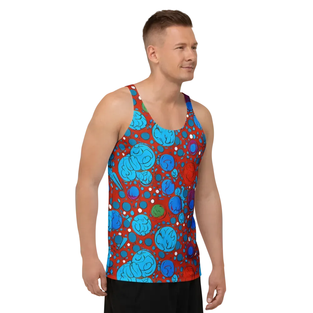 Scarlet Orbit on Men's Tank Top — Right Front