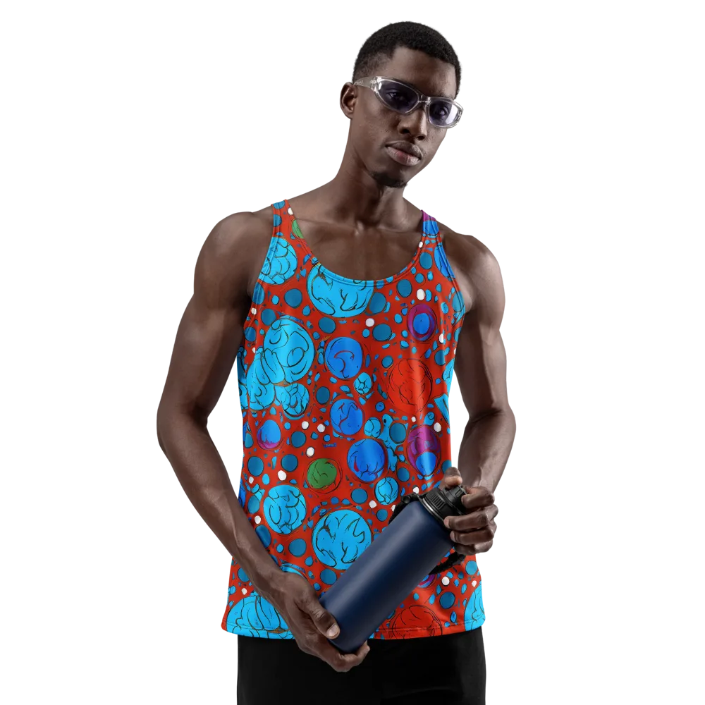 Scarlet Orbit on Men's Tank Top — Front