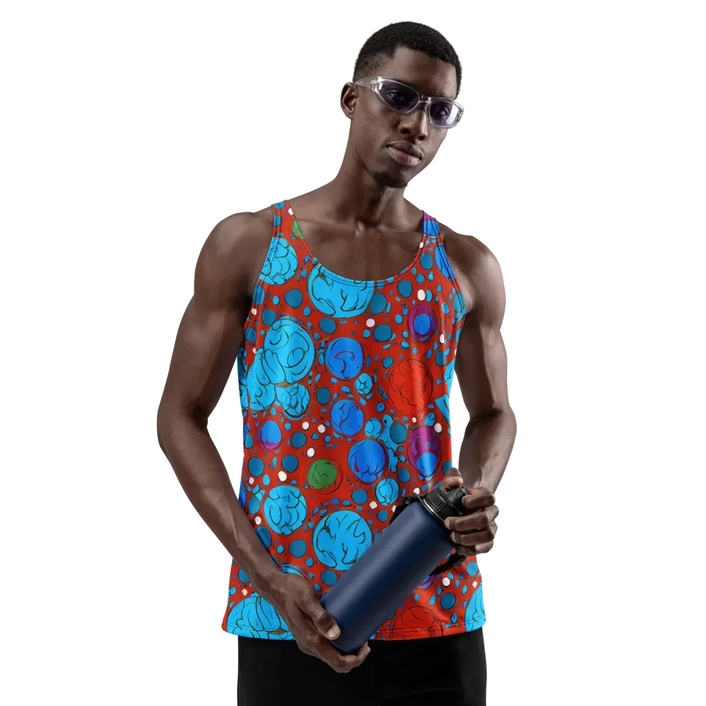 Scarlet Orbit on Men's Tank Top — Front