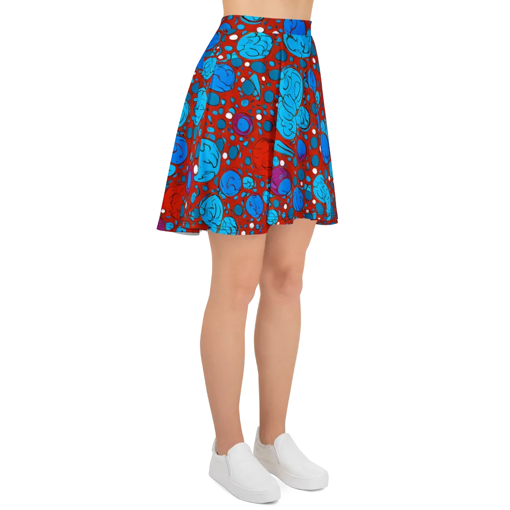 Scarlet Orbit on Skater Skirt — Right