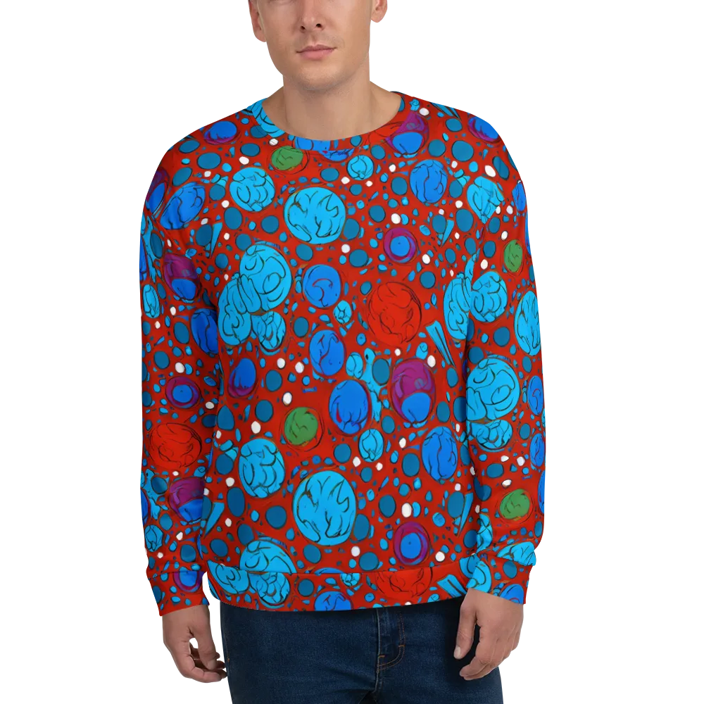 Scarlet Orbit on Sweatshirt — Front