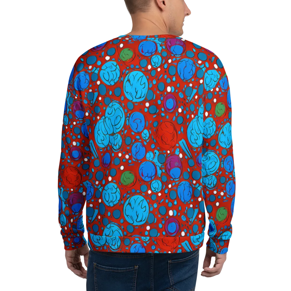 Scarlet Orbit on Sweatshirt — Back