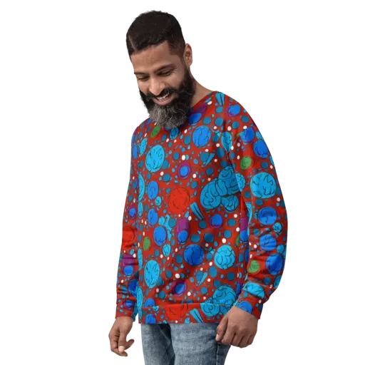 Scarlet Orbit on a Sweatshirt