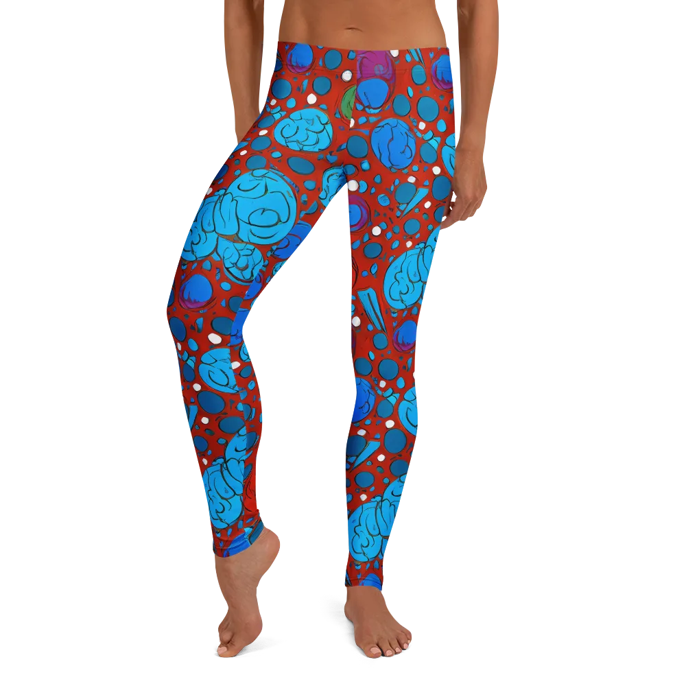 Scarlet Orbit on Leggings — Front