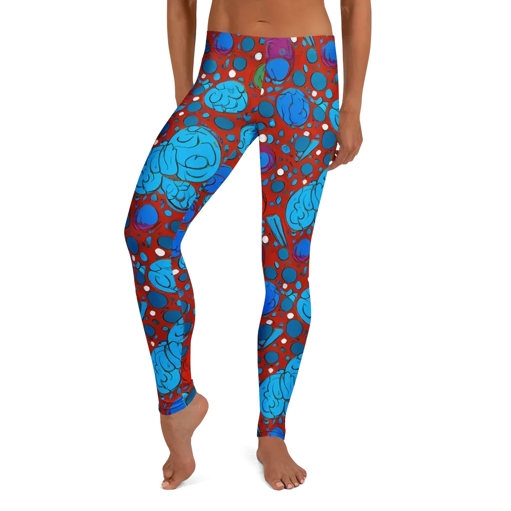 Scarlet Orbit on Leggings — Front
