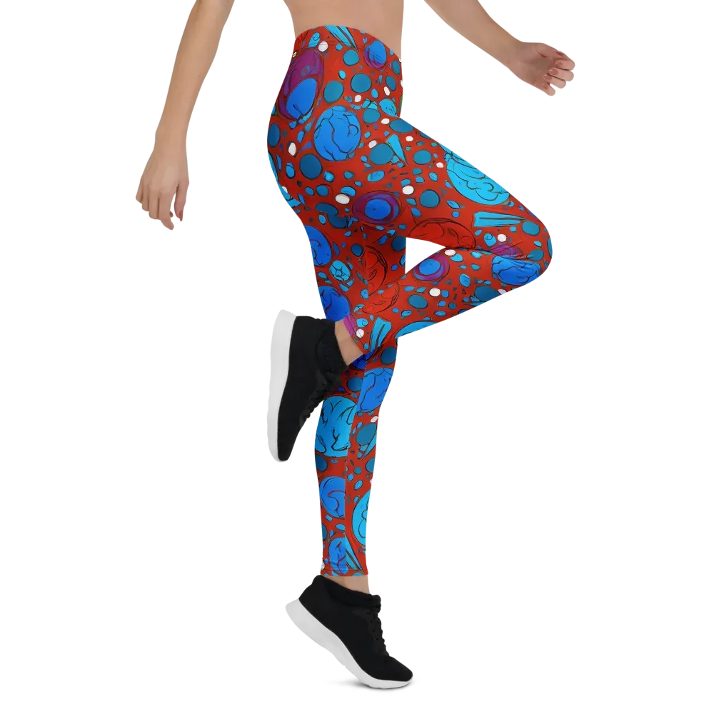Scarlet Orbit on Leggings — Right