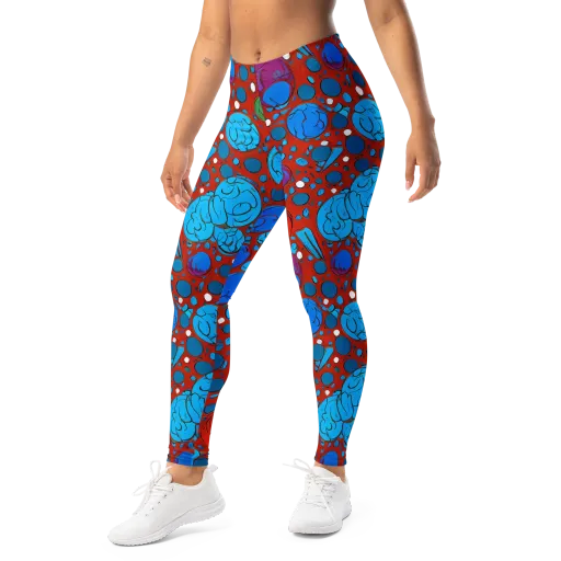 Scarlet Orbit on a Leggings